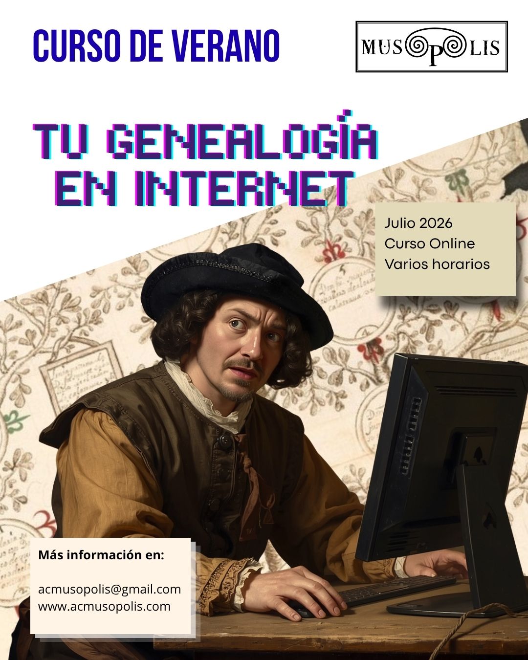 Curso Tu genealogía en internet de Musópolis