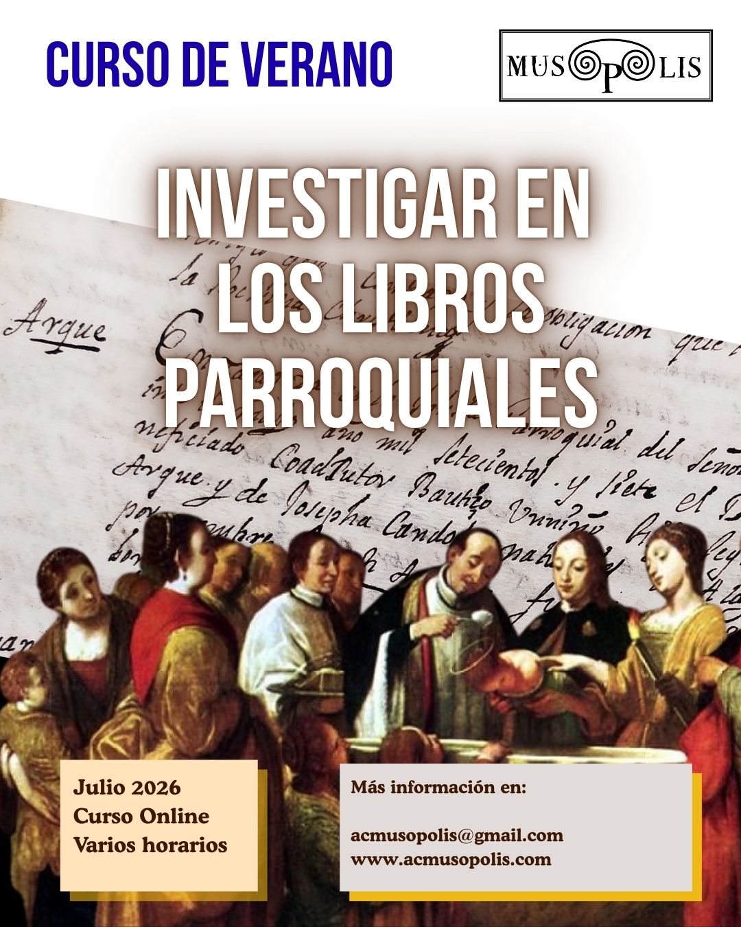Curso Los libros parroquiales de Musópolis
